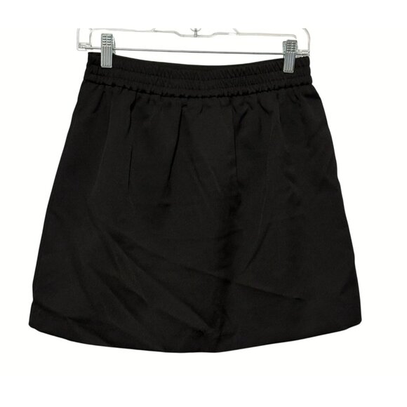 NWT New Nordstrom Vero Moda Dani Tulip High Rise Black Mini Skirt Size 4 - Picture 6 of 8